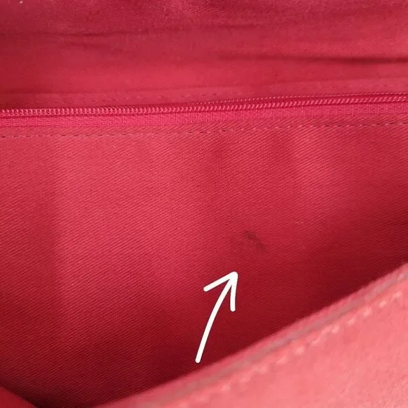 Banana Republic Y2K Red Suede Mini  Shoulder Bag or Clutch - Picture 10 of 13